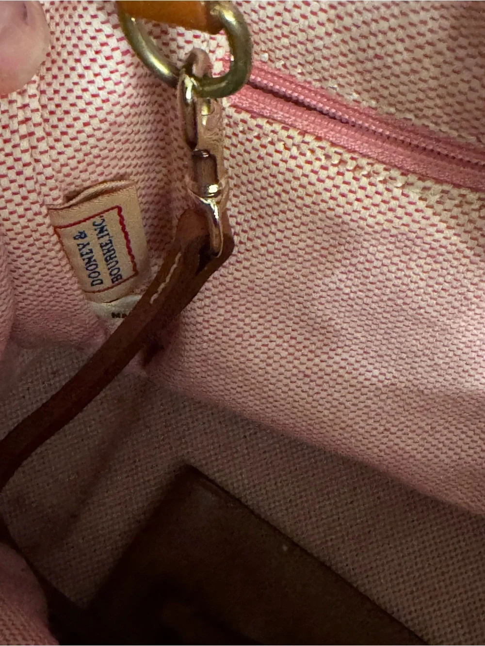 Dooney & Bourke Brown and Cream Giraffe-Print Shoulder Tote